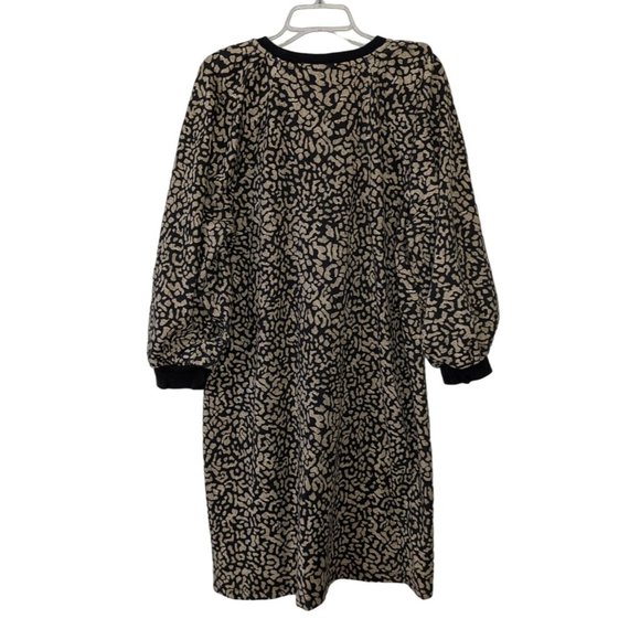 The GET long sleeve Black and Tan Sweatshirt Dress size XL - Picture 2 of 8